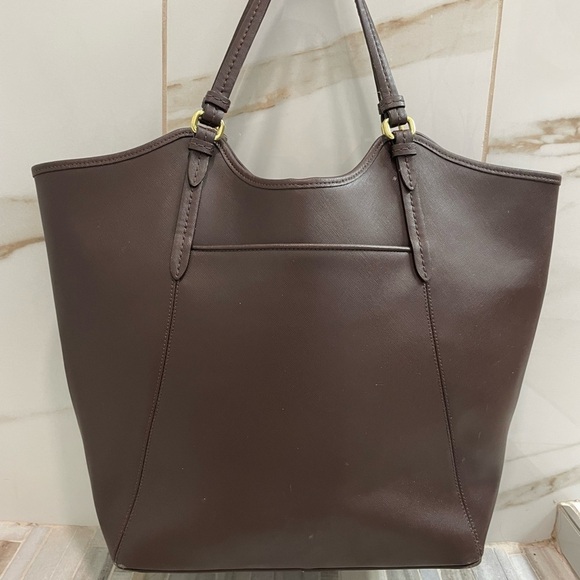 Coach  Brown Classic Leather Tote - Picture 7 of 16